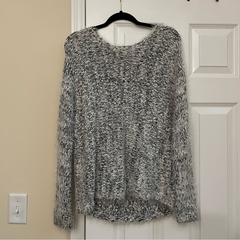 Ultra plush fuzzy sweater